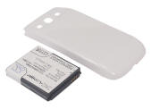 Samsung Galaxy S3 EB-L1H2LLD equivalent extended battery with white cover