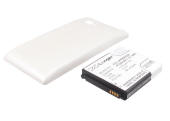 LG Optimus 4X HD extended battery with white cover