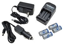 RCR123A battery & charger