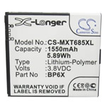 HP6X, SNN5891A battery